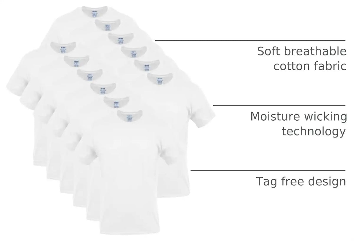 Gildan Men's Crew T-Shirts, Multipack, Style G1100