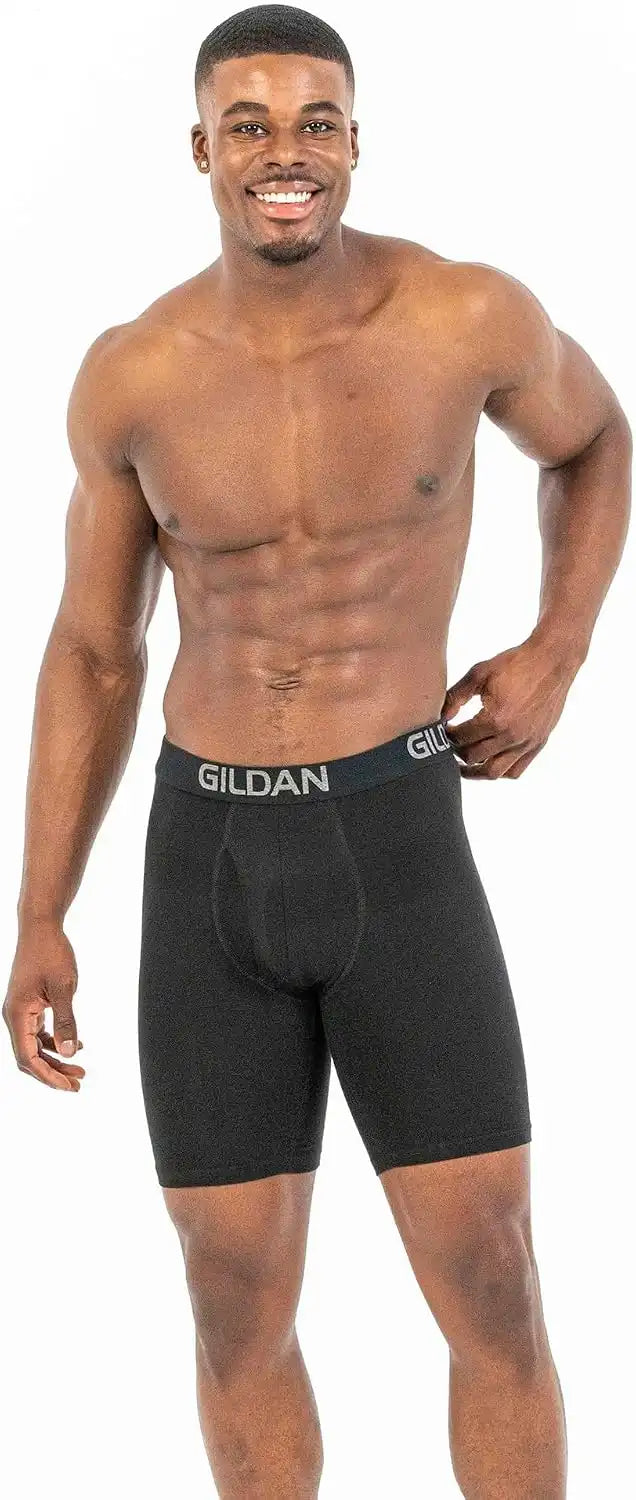 Gildan Men's Underwear Cotton Stretch Boxer Briefs, Multipack