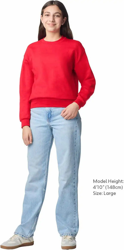 Gildan Kids' Fleece Crewneck Sweatshirt, Style G18000b