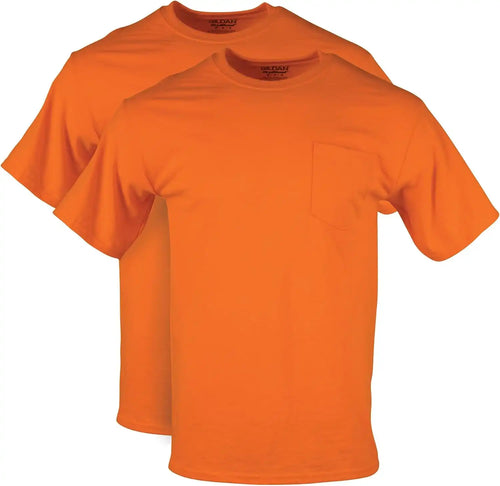 Gildan Unisex Adult DryBlend Workwear T-Shirts with Pocket, 2-Pack