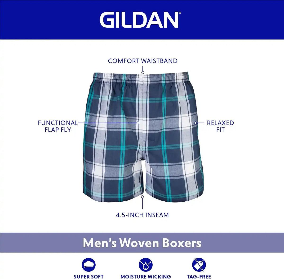 Gildan Men's Underwear Boxers, Multipack