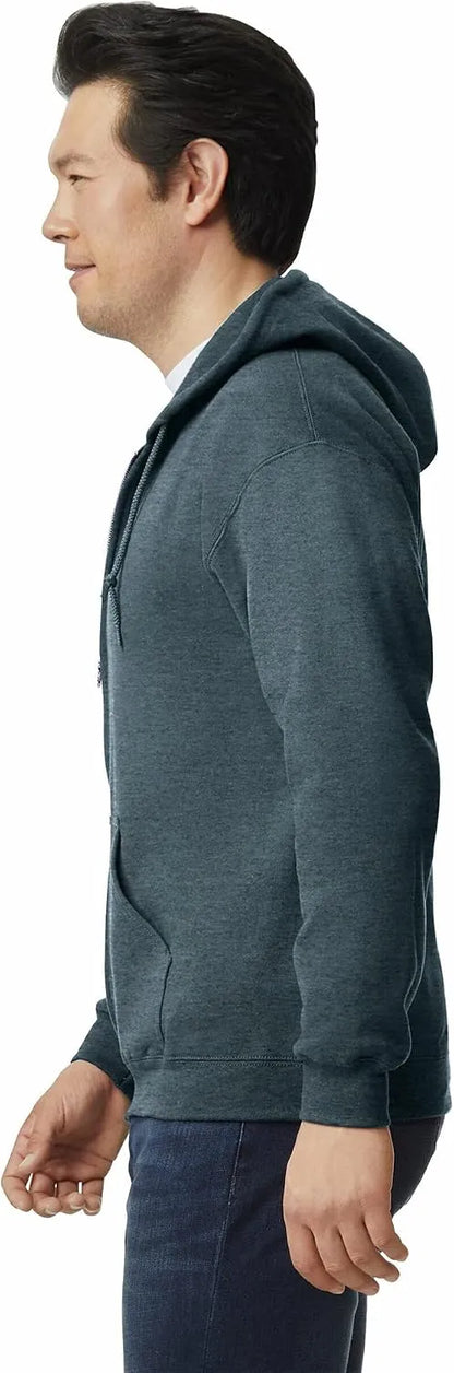 Gildan unisex-adult Fleece Zip Hoodie Sweatshirt, Style G18600, Multipack