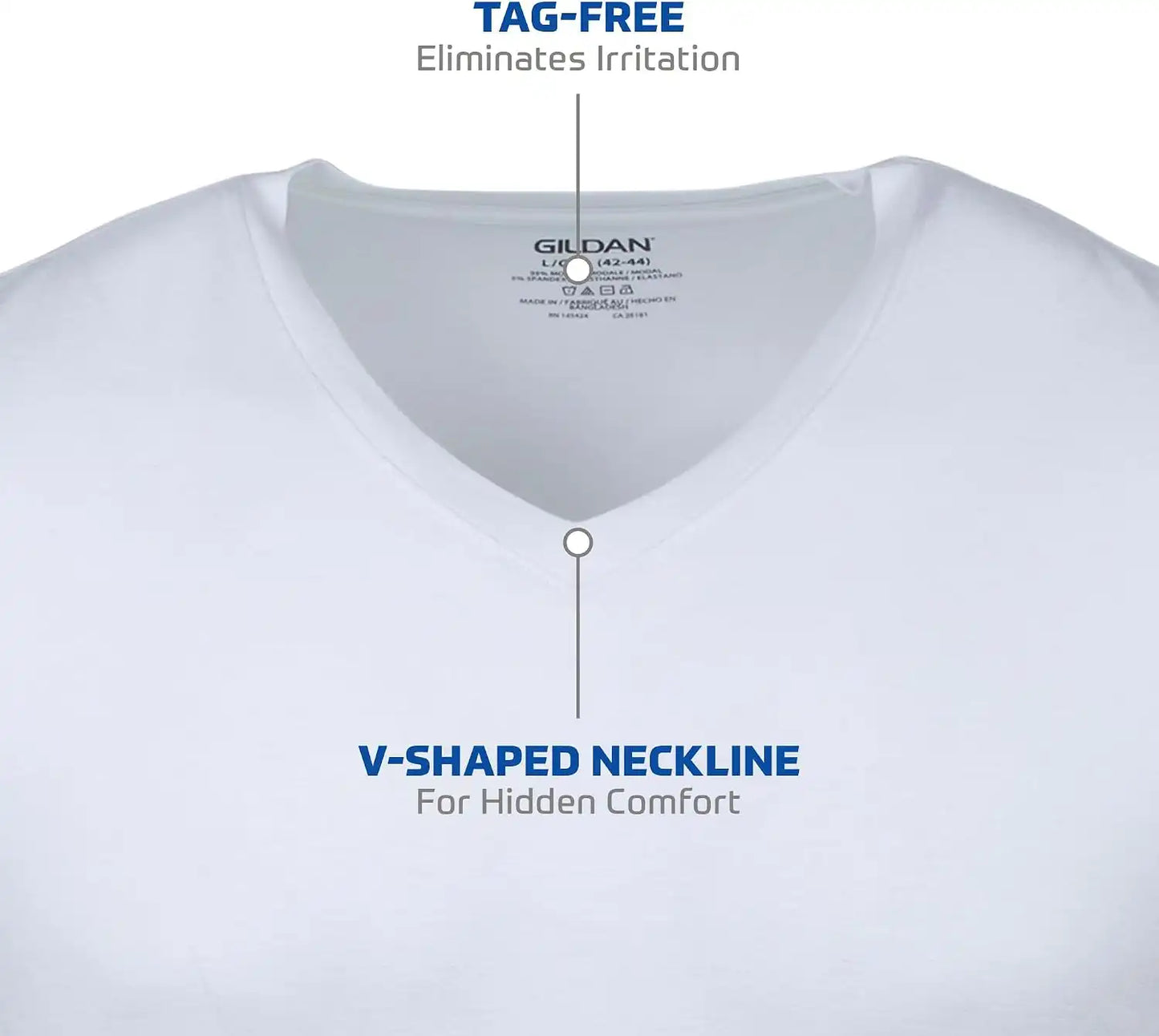 Gildan Men's V-Neck T-Shirts, Multipack, Style G1103