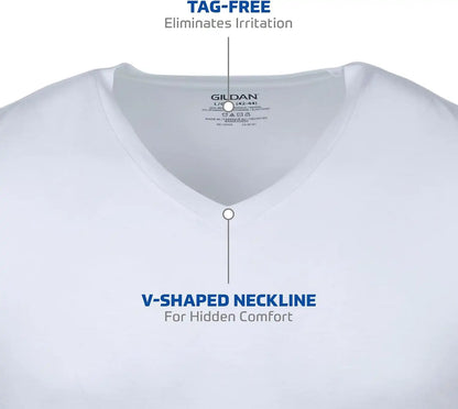 Gildan Men's V-Neck T-Shirts, Multipack, Style G1103