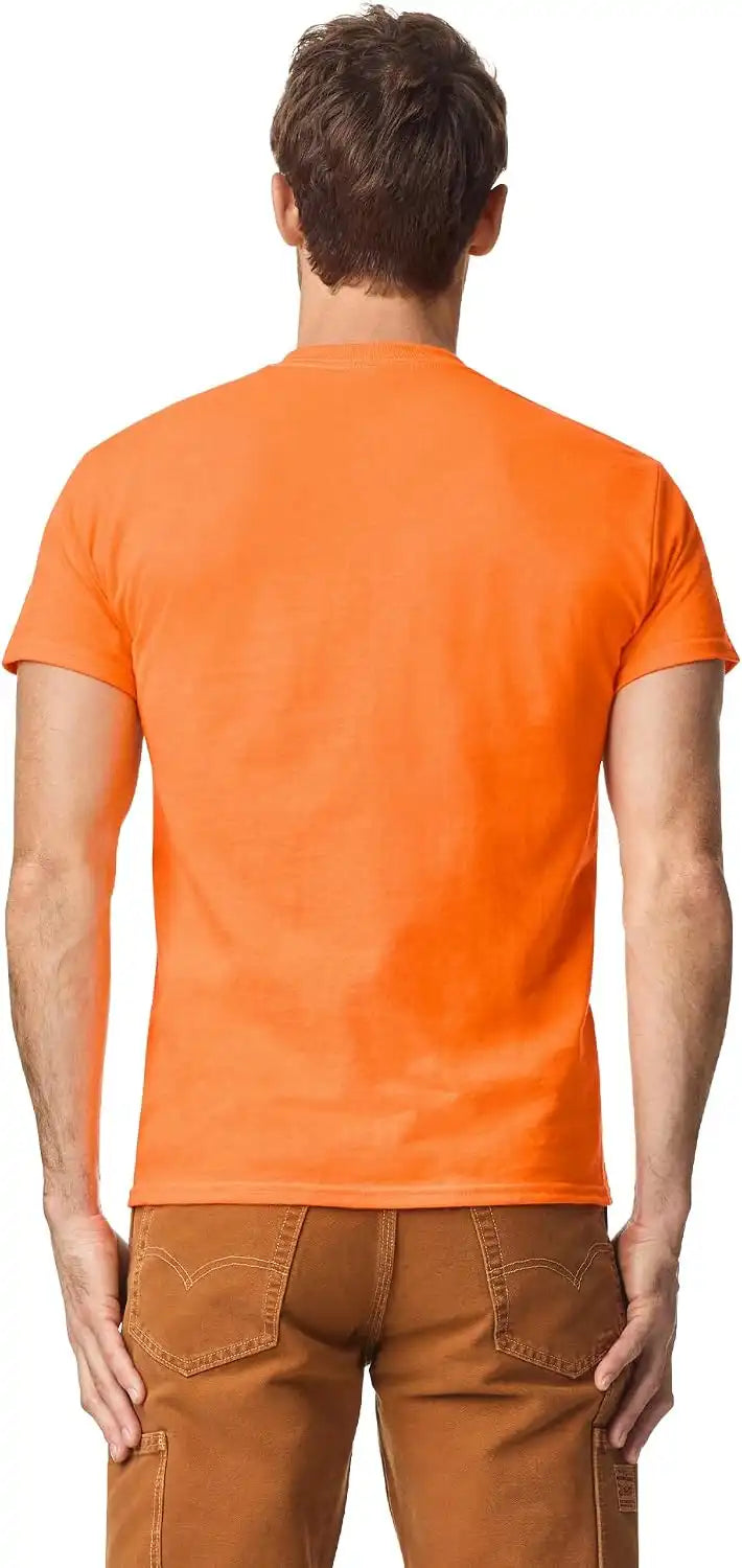 Gildan Unisex Adult DryBlend Workwear T-Shirts with Pocket, 2-Pack