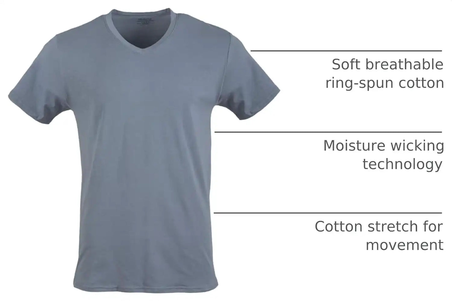 Gildan Men's Cotton Stretch T-Shirts, Multipack
