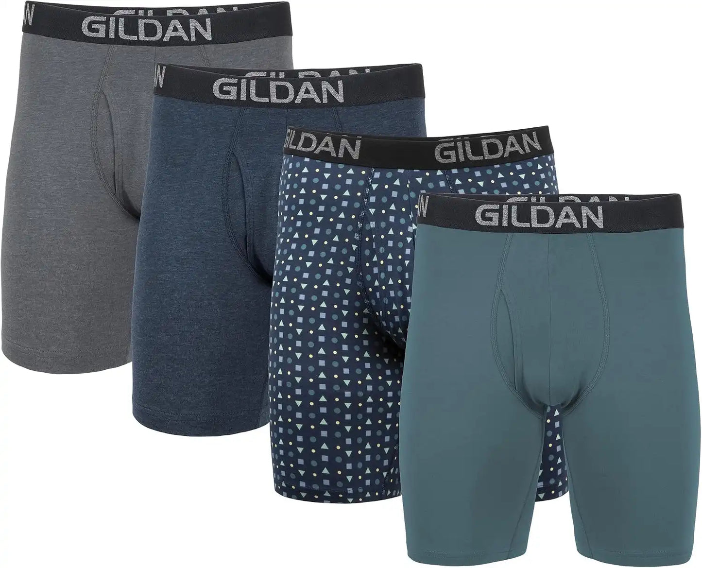 Gildan Men's Underwear Cotton Stretch Boxer Briefs, Multipack