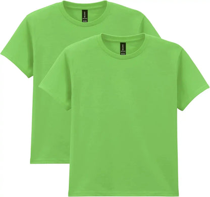 Gildan Unisex-Child Gildan Youth Heavy Cotton T-Shirt, Style G5000b, 2-Pack