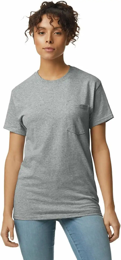 Gildan Adult Ultra Cotton T-Shirt with Pocket, Style G2300, 2-Pack