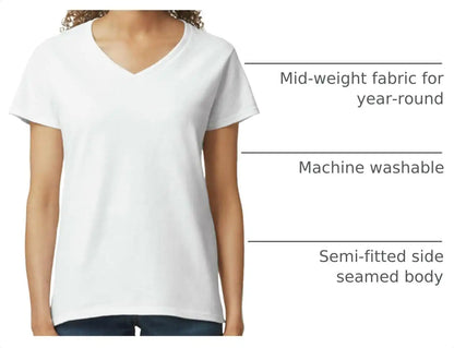 Gildan Women's Heavy Cotton V-Neck T-Shirt, 2-Pack