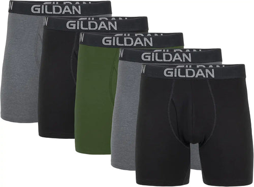 Gildan Men's Underwear Cotton Stretch Boxer Briefs, Multipack