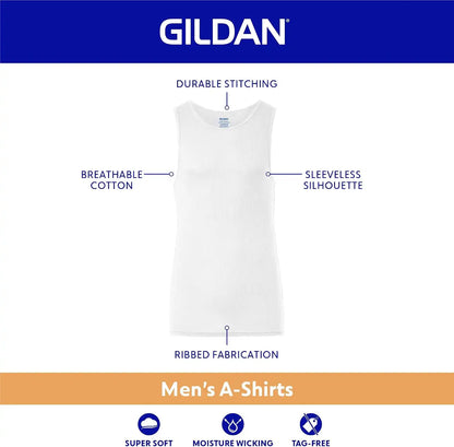 Gildan Men's A-Shirts Tanks Multipack
