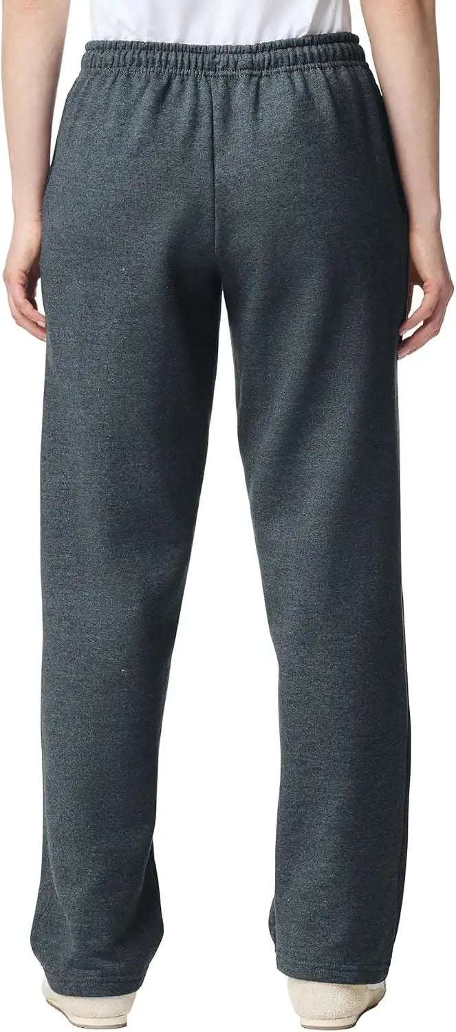 Gildan Adult Fleece Open Bottom Sweatpants with Pockets, Style G18300
