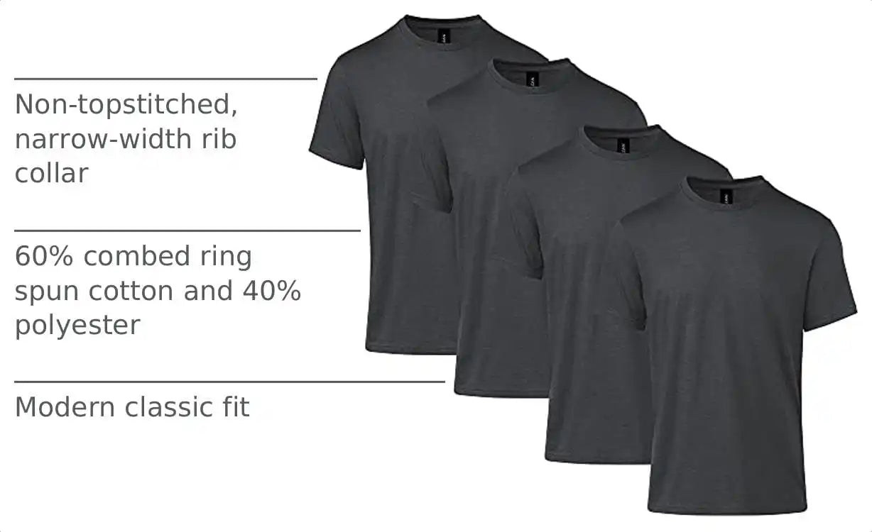 Gildan Adult Softstyle CVC Short Sleeve T-Shirt, Style G67000, Multipack