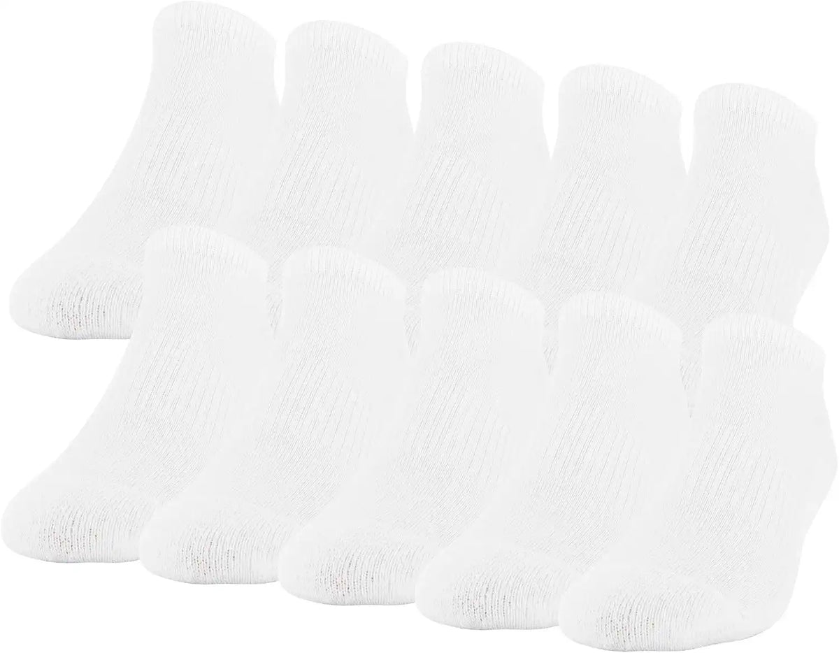 Gildan Men's Active Cotton No Show Socks (10-Pack)