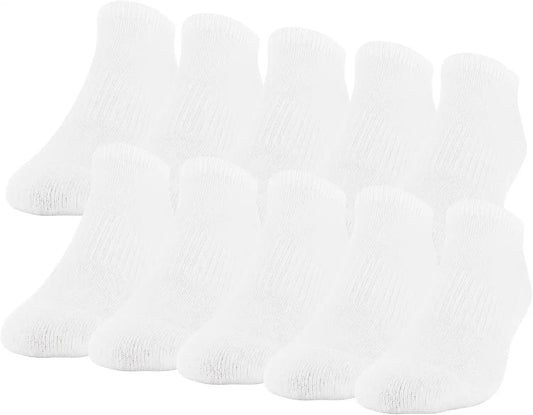 Gildan Men's Active Cotton No Show Socks (10-Pack)