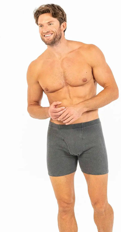 Gildan Men's Underwear Covered Waistband Boxer Briefs, Multipack