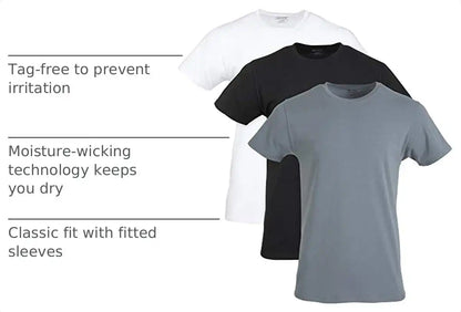 Gildan Men's Cotton Stretch T-Shirts, Multipack