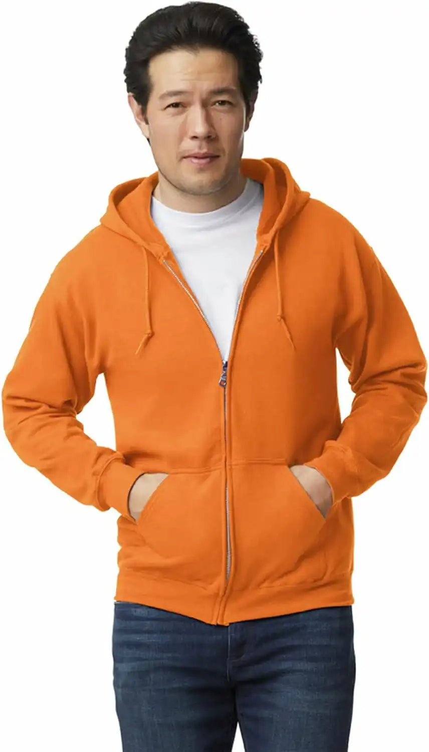 Gildan unisex-adult Fleece Zip Hoodie Sweatshirt, Style G18600, Multipack