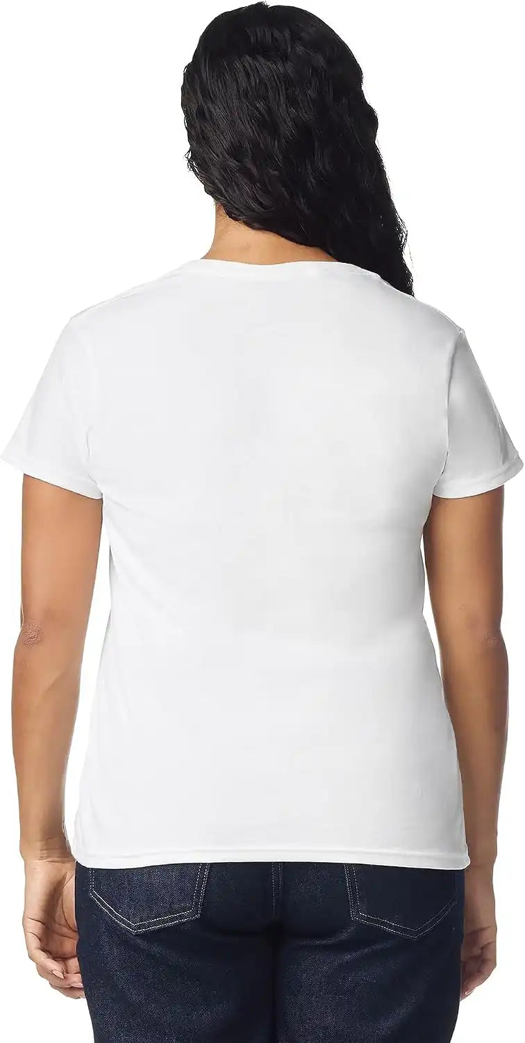 Gildan Women's Heavy Cotton V-Neck T-Shirt, 2-Pack