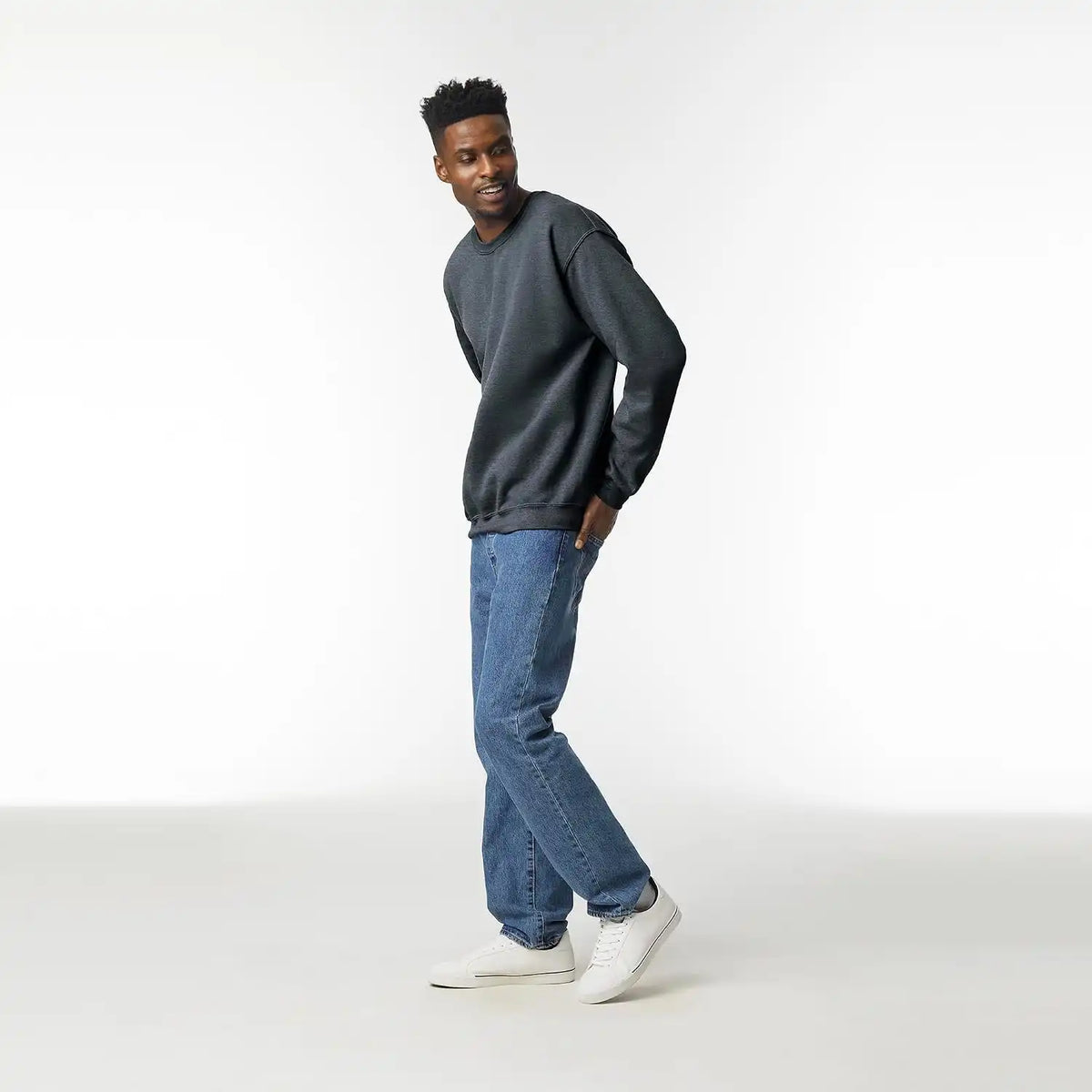 Gildan Unisex Adult Fleece Crewneck Sweatshirt, Style G18000, Multipack