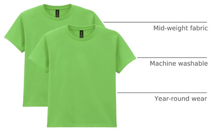 Gildan Unisex-Child Gildan Youth Heavy Cotton T-Shirt, Style G5000b, 2-Pack