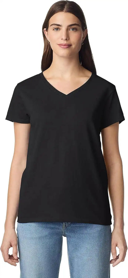 Gildan Women's Heavy Cotton V-Neck T-Shirt, 2-Pack