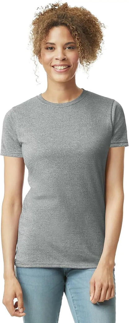 Gildan Womens Softstyle Cotton T-Shirt, Style G64000l, Multipack