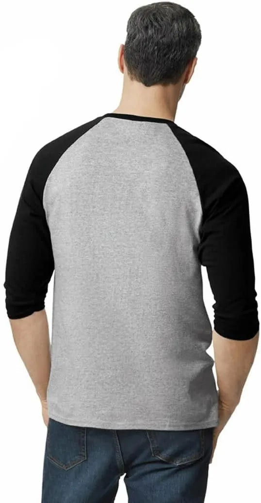 Gildan Men's Heavy Cotton 3/4 Raglan T-shirt, Style G5700, 2-pack