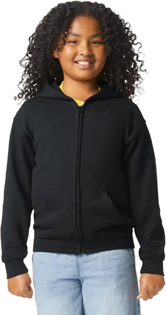 Gildan Kids' Full Zip Hoodie Sweatshirt, Style G18600B
