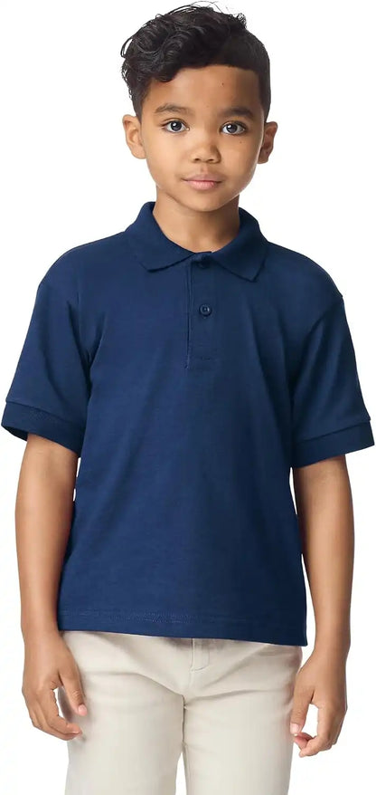 Gildan Kids' DryBlend Short Sleeve Polo, Style G8800b, 3-Pack
