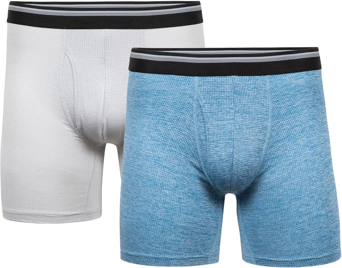 Gildan Men's Underwear Performance DriftKnit Modern Boxer Briefs, 2-Pack