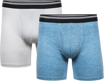 Gildan Men's Underwear Performance DriftKnit Modern Boxer Briefs, 2-Pack