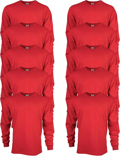Gildan Adult Ultra Cotton Long Sleeve T-Shirt, Style G2400, Multipack