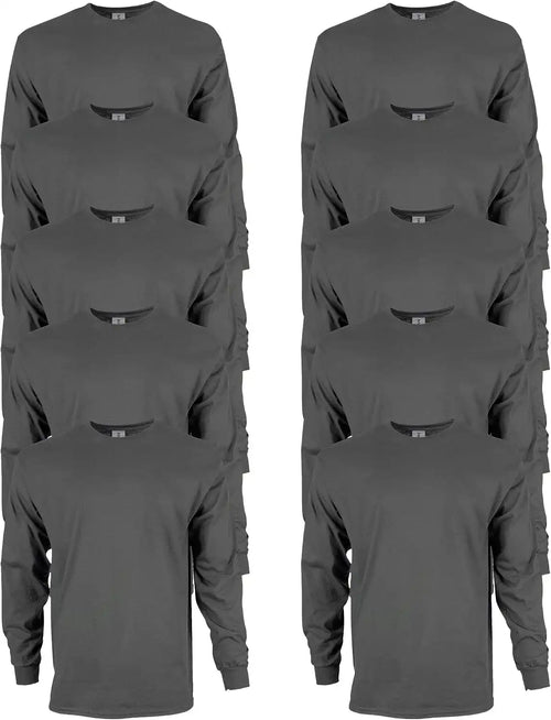 Gildan Adult Ultra Cotton Long Sleeve T-Shirt, Style G2400, Multipack