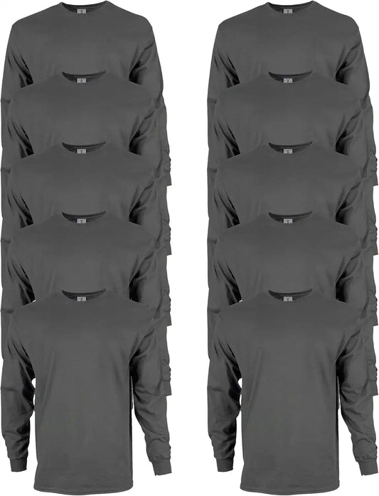 Gildan Adult Ultra Cotton Long Sleeve T-Shirt, Style G2400, Multipack